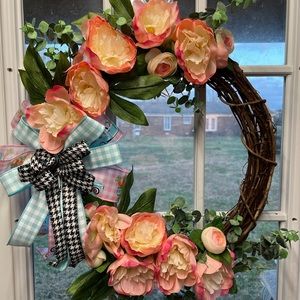 Easter grapevine wreath